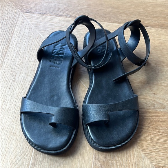 WConcept Black Leather Sandals, 37 - Picture 8 of 17